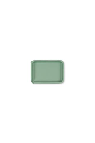 Coincasa βάση σαπουνιού μονόχρωμη από πολυρητίνη 12 x 5 x 2.5 cm - 007357099 Πράσινο Μέντας